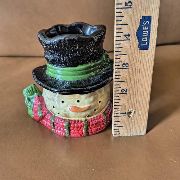 Vintage Yankee Candle Snowman Tealight Holder - Picture 8 of 11